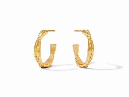 [Julie Vos] Cheval Twist Hoop-Gold-Large For Discount