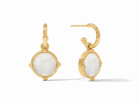 [Julie Vos] Honeybee Hoop And Charm Earring-Mother Of Pearl Online