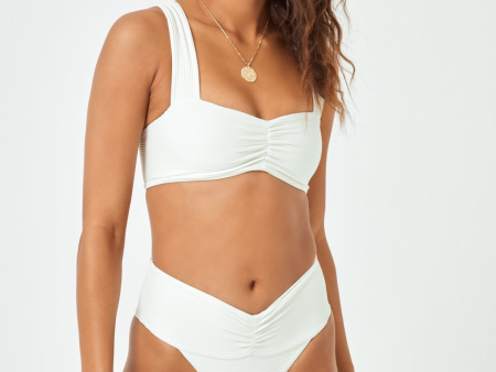 LSPACE - ECO CHIC REPREVE® MARLEE BIKINI TOP CREAM Cheap