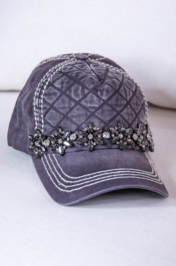 Bling Quilted Baseball Hat - HAT1516 Online