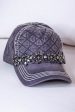 Bling Quilted Baseball Hat - HAT1516 Online