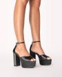 BILLINI - ROMARA HEEL BLACK SATIN Hot on Sale