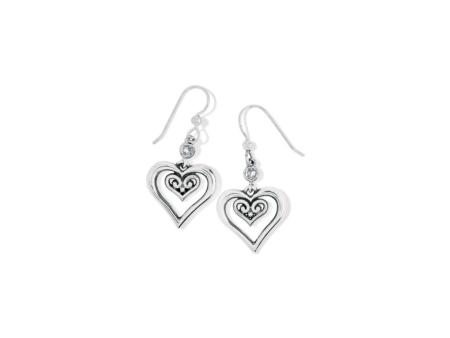 Alcazar Duet Heart French Wire Earrings on Sale