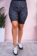 Gray Camouflage Biker Shorts - I1531GCA Sale