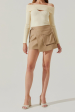 ASTR THE LABEL - BRYLEE FOLDOVER CARGO MINI SKIRT Cheap