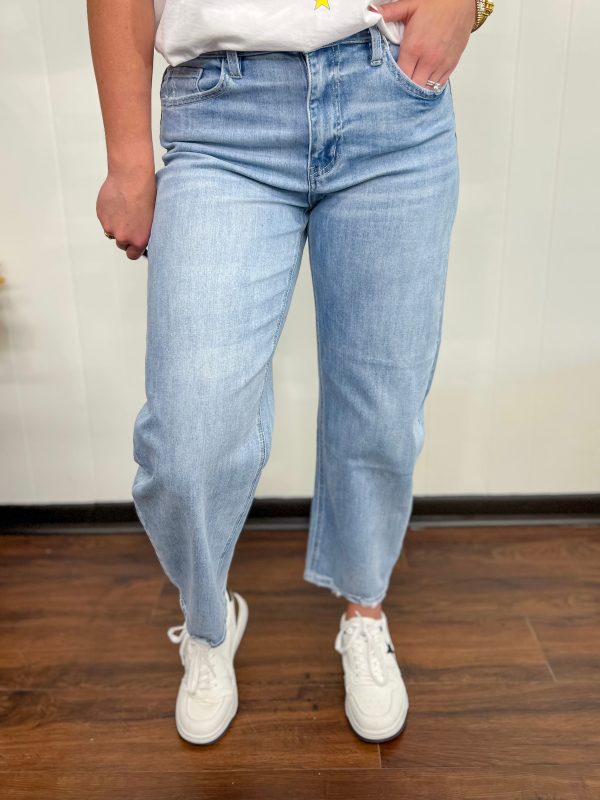 [Vervet] Cassie High Rise Barrel Jeans Cheap