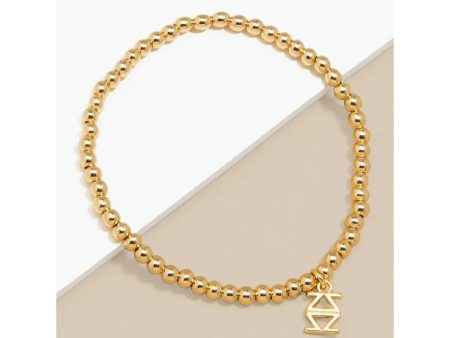 Alyssa Small Metal Beaded Bracelet - Gold Fashion