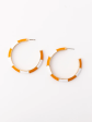 Ashlynn Earrings Large - Orange White Cheap