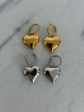 Bubble Heart Earrings-Gold For Cheap