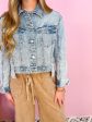 [Risen] Too Cool For You Light Denim Jacket For Cheap