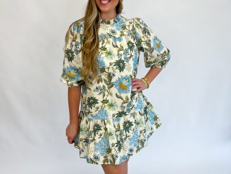 [THML] Watch Me Blossom Mini Dress For Cheap