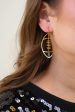 [Jess Lea] Football Drop Earrings-Gold on Sale