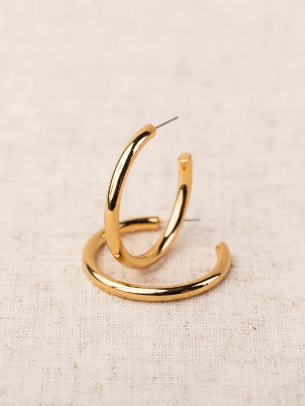 Heather Medium Hoop Earrings Hot on Sale