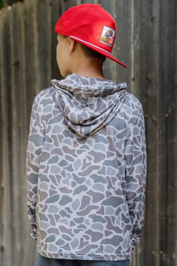 [Burlebo] Toddler Performance Hoodie - Classic Deer Camo For Cheap