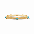 [Julie Vos] Cabochon Bangle-Iridescent London Blue Hot on Sale