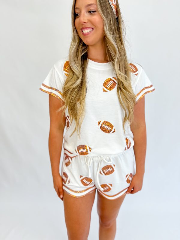 [Mary Square] Ginny Football Short Set Hot on Sale