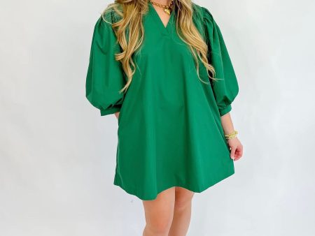 [Entro] Bring Me Along Mini Dress-Green Hot on Sale