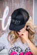 Wifey Black Bling Hat - HAT1457BK Supply