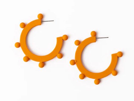 Astrid Earrings Medium - Orange Online