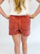 Monica High Waisted Shorts-Brick For Cheap