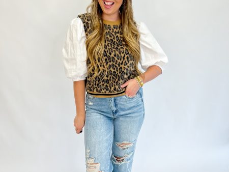 On The Wild Side Leopard Top Hot on Sale