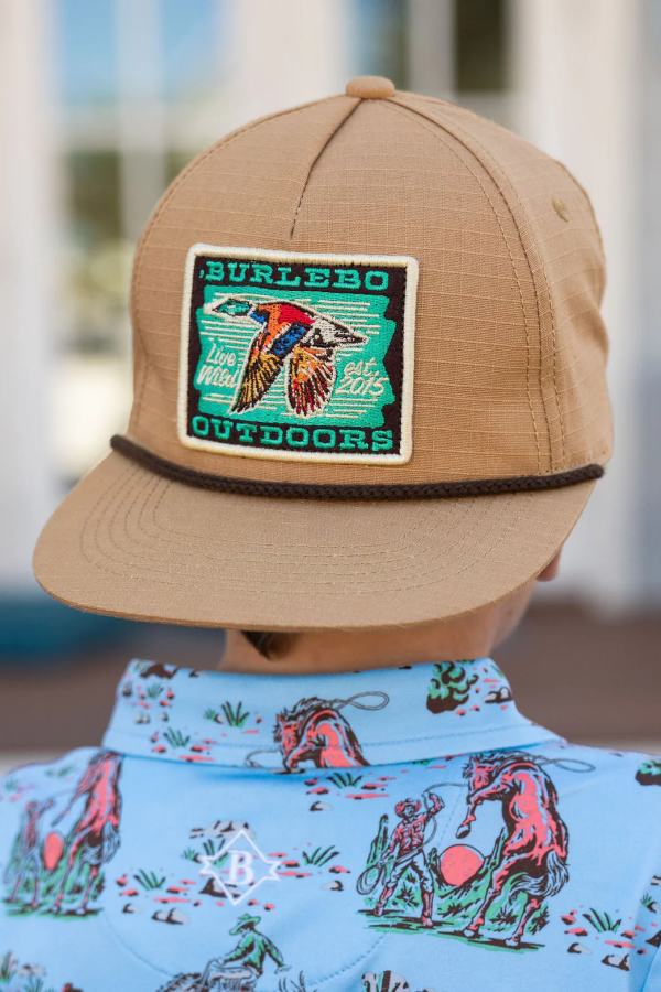 [Burlebo] Youth Cap - Greenhead Patch - Coyote Tan Discount