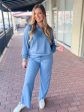 Cute And Cozy Sweatpants-Gray Blue Discount