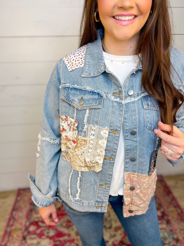 [POL] The Jane Patchwork Denim Jacket Supply