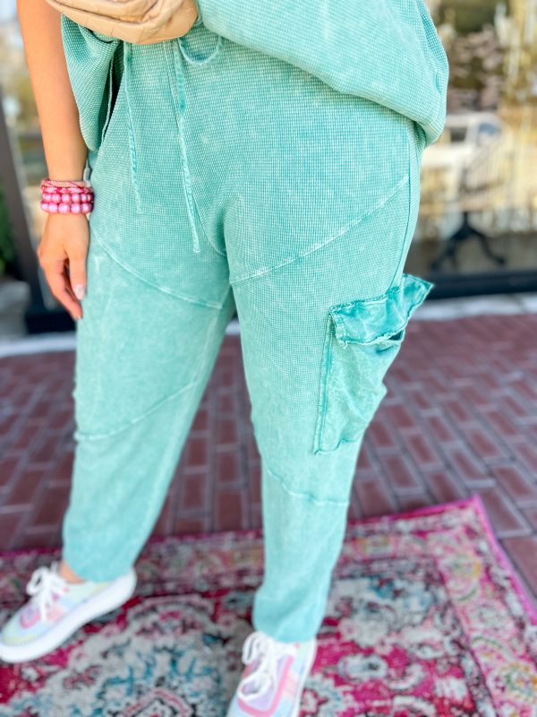 Thermal Jogger Pants-Jade Cream Sale